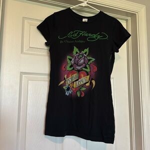 Ed Hardy by Christian Audigier “Eternal love” tee shirt. Size Medium